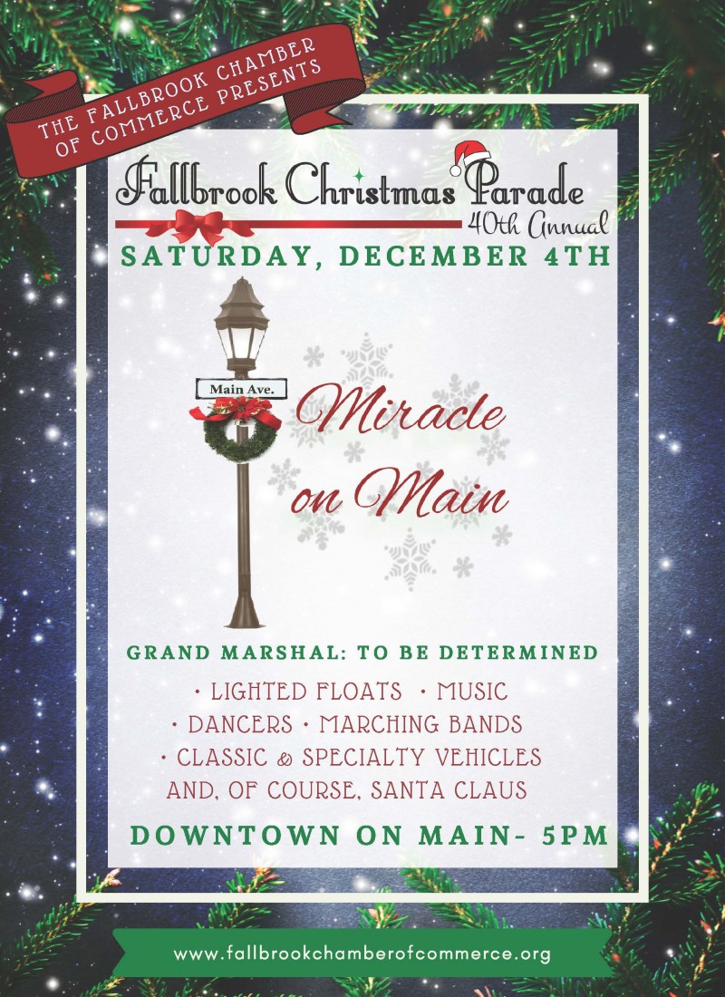 Christmas Parade - Fallbrook Chamber of Commerce - Christmas_Parade_Flyer_2021