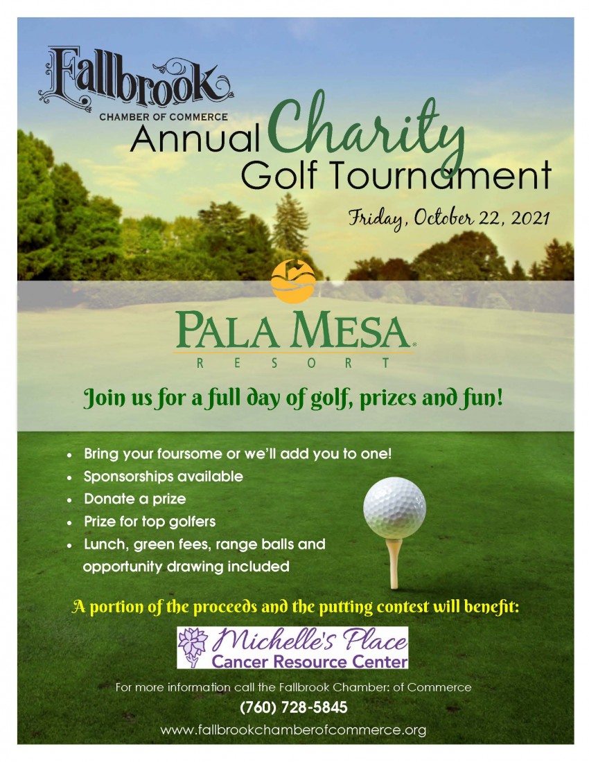 Fallbrook Chamber of Commerce Annual Charity Golf Tournament - 2021_GolfTourn_flyer