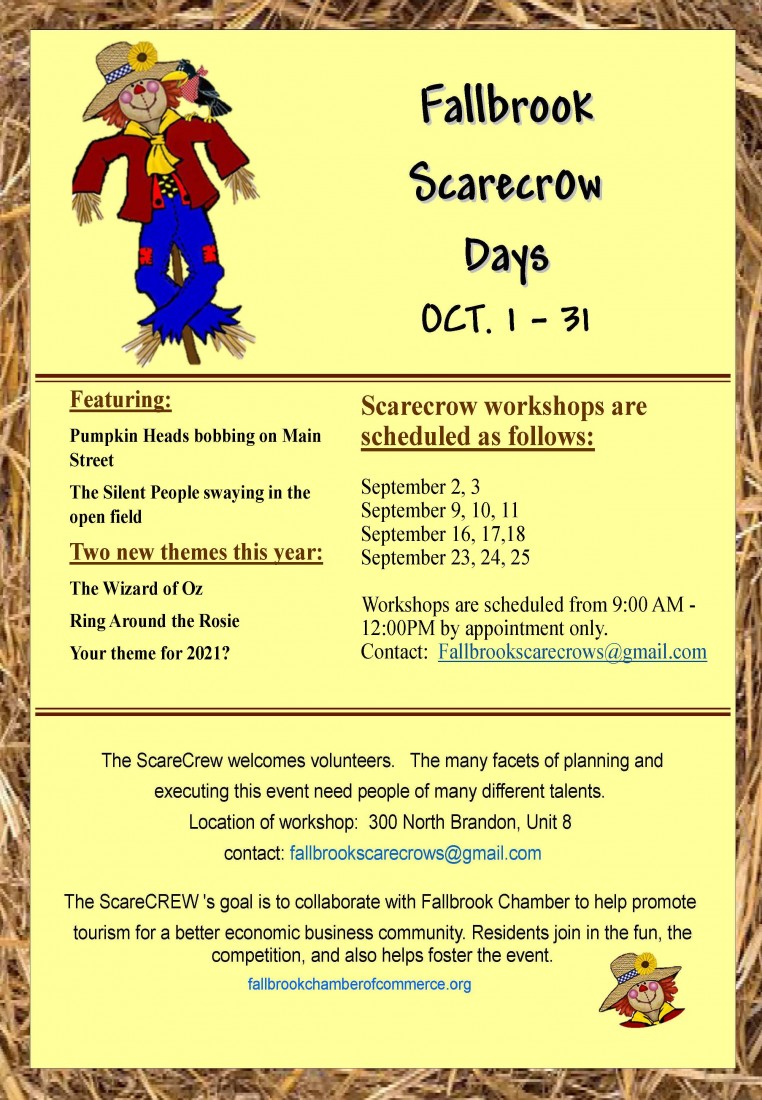 Building a Scarecrow - Fallbrook Chamber of Commerce - Scarecrow_days