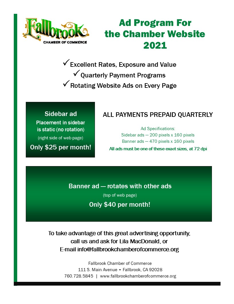 Advertising - Fallbrook Chamber of Commerce - 2021_Web_Ad_Program_Flyer