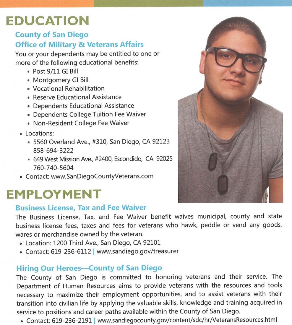 Military & Veterans Resources - Fallbrook Chamber of Commerce - Education%26Employment