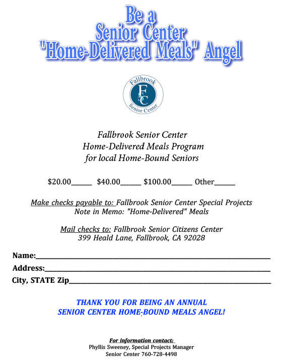 Fallbrook Senior Center - Fallbrook Chamber of Commerce - FbkSrCtr-AngelMealsFFMay-Dec