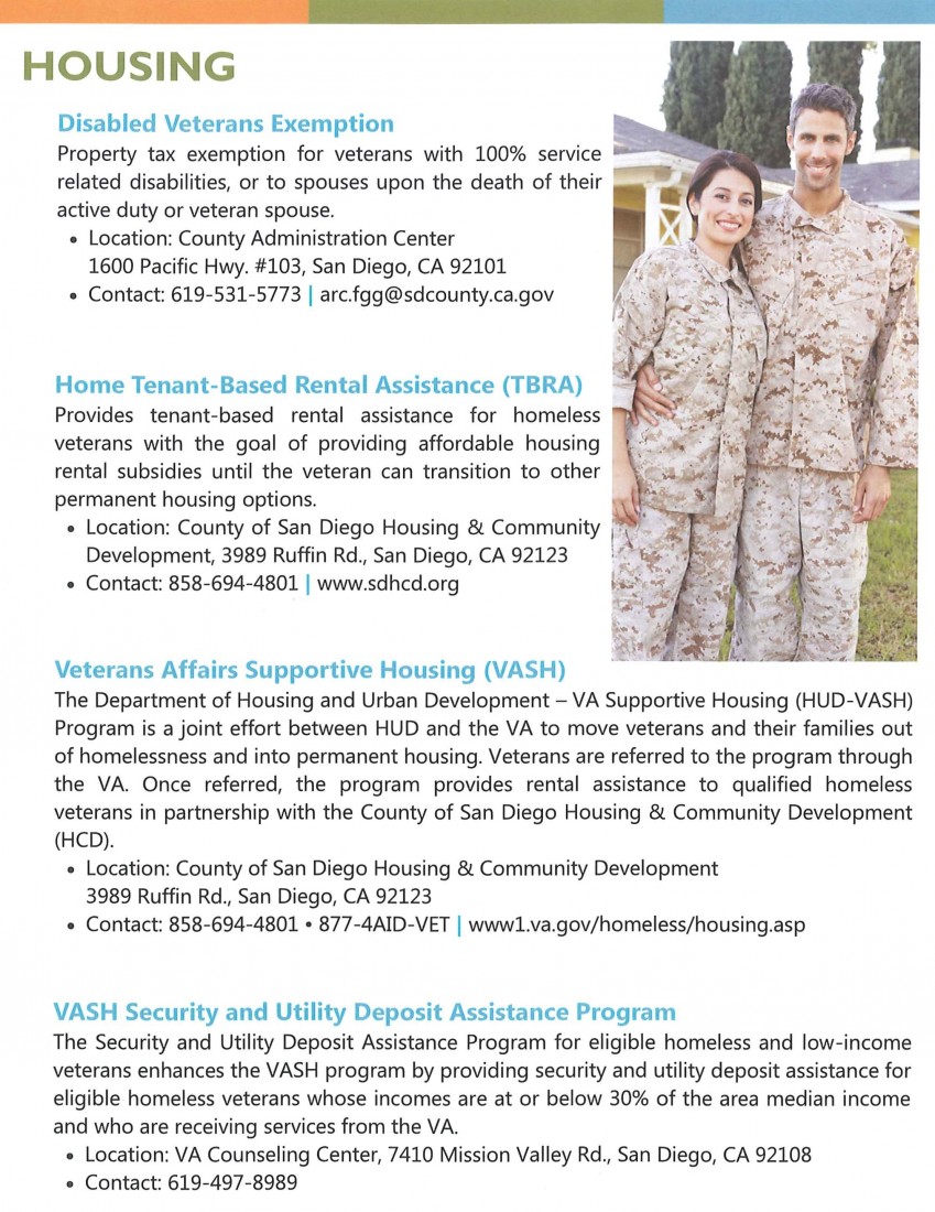 Military & Veterans Resources - Fallbrook Chamber of Commerce - Housing