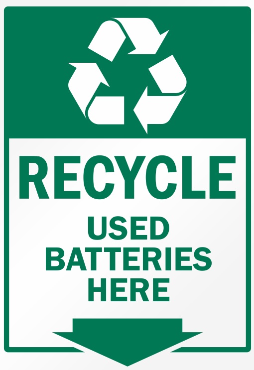 Recycling - Fallbrook Chamber of Commerce - batteries-recycle-sign