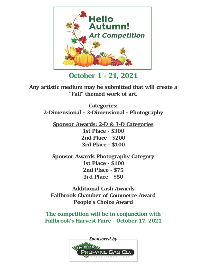 Fall Art Contests - Fallbrook Chamber of Commerce - Website_Flyer