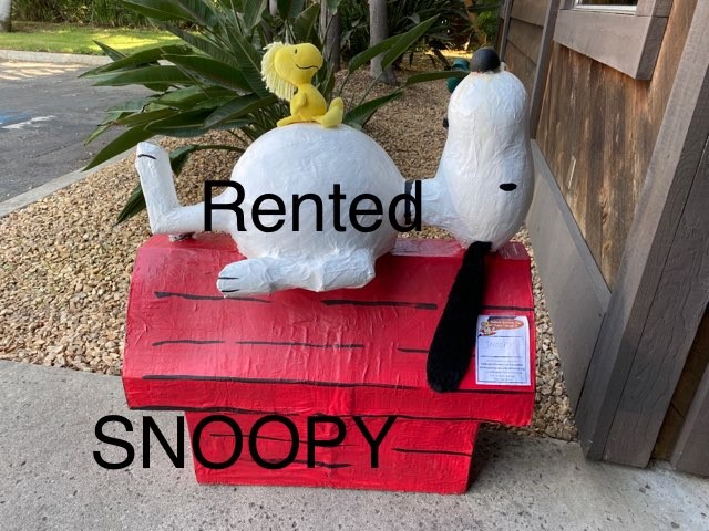 Scarecrow Rentals & Sales - Fallbrook Chamber of Commerce - snoopy